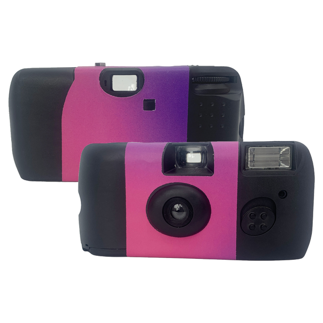 Built-in Flash Button with a Granular Design Single Use Camera Custom Disposable Cameras with Print