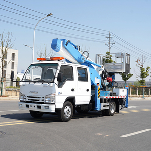 21m ISUZU đôi Cab thủy lực Kính thiên văn truy cập thang xô xe tải Boom nâng công việc trên không với móc tời - Product Image 1