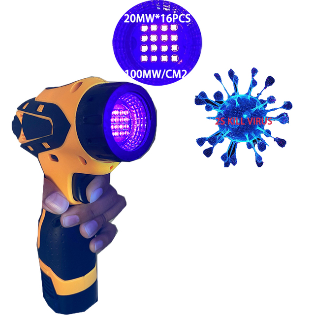 UVC LED Light Rechargeable Portable Sterilizer with 270-280NM UV 100mW/cm2 High Power LED UVC Lamp Hand Sanitizer