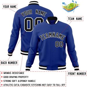 Custom Varsity Jacket Personalized Stitched Name Number Letterman Bomber Coat Unisex Adult Full Sleeve Woven Fabric - Product Image 2