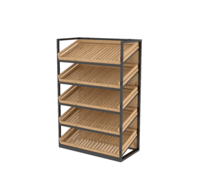 Custom stile <span class=keywords><strong>moderno</strong></span> in legno griglia di vendita calda panetteria espositore per pasticcerie e pasticcerie - Product Image 6