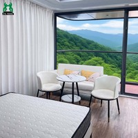 Maisons contemporaines préfabriquées à ossature en acier Villas conteneur capsule Appartements pour hôtels Bureaux Chambres à coucher avec panneau sandwich