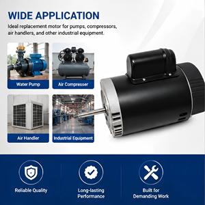 Motor de Repuesto de 0.75HP para Bomba de Refuerzo PB4-60, 115/230V, Motor para Bomba de Refuerzo de Limpiador de Piscinas, Fácil Instalación, Alta Eficiencia - Product Image 4