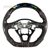 Volant personnalisé en fibre de carbone forgée rouge LED pour Honda Accord 10ème génération LX Sport SE EX-L Touring Odyssey 2018-2024
