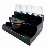 Présentoir rotatif TINYA en acrylique lumineux à LED, multi-styles, pour cartes à collectionner, boîte de présentation de cartes gradées, vente en gros usine