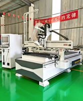 Máquina CNC para Madera con Cambio Automático de Herramienta, Equipo de Corte, Grabado y Fresado para Paneles de Madera Sólida y Muebles
