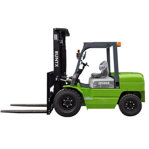 Chariot élévateur à fourche hydraulique portable en gros, chariot élévateur diesel de 4 tonnes, 4,5 tonnes, 5 tonnes avec homologation CE ISO - Product Image 1