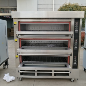 Horno Eléctrico Comercial de Lujo de 3 Niveles y 9 Bandejas para Pizza, Pasteles y Pan, Ideal para Frutos Secos, Barbacoas y Aperitivos - Product Image 6