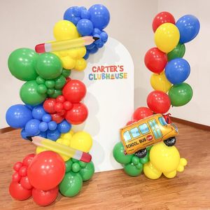 Kit Arco di <span class=keywords><strong>Palloncini</strong></span> <span class=keywords><strong>Arcobaleno</strong></span> per il Ritorno a Scuola <span class=keywords><strong>con</strong></span> <span class=keywords><strong>Palloncini</strong></span> in Foil a Forma di Matita, Scuolabus e ABC per Feste di Laurea e Forniture per Aule - Product Image 5