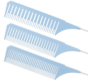 Set di Pettini in Carbonio Premium per Etichetta Privata: <span class=keywords><strong>Pettine</strong></span> per Mèches, <span class=keywords><strong>Pettine</strong></span> per Sfilzare, <span class=keywords><strong>Pettine</strong></span> a Coda di Topo per Separare le Ciocche e <span class=keywords><strong>Pettine</strong></span> per Acconciature - Product Image 5