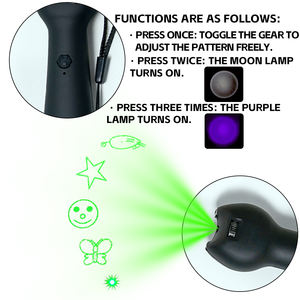 Giocattolo per Gatti con Laser Verde 532nm - 5 Divertenti Motivi con Luce Lunare e UV |   Corpo ergonomico a forma di gattino per un intrattenimento infinito - Product Image 4