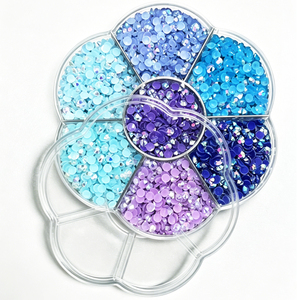 <span class=keywords><strong>Strass</strong></span> en résine gelée à dos plat 3mm, 7 couleurs, pour nail art, décoration de gobelets, artisanat, Noël et fêtes, faible MOQ, expédition rapide - Product Image 3