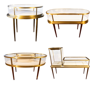 Display cabinet 2022 new fashion style high-end round drawer glass watch glass jewelry display cabinet guangzhou shero
