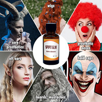 Colle cosmétique professionnelle 15 ml pour le visage, la peau, le corps et le maquillage SFX |   Fixation forte pour bonnets de perruque, prothèses, perruques de cosplay