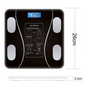 Báscula Digital Inteligente para Baño, Báscula de Peso Corporal con Medición de Grasa Corporal, Báscula Electrónica de 180 kg - Product Image 2