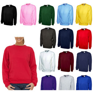 Sweat-shirt polaire surdimensionné pour femmes avec logo personnalisé Vente en gros Sweat-shirt uni en coton pour femmes pour la mode hivernale - Product Image 4