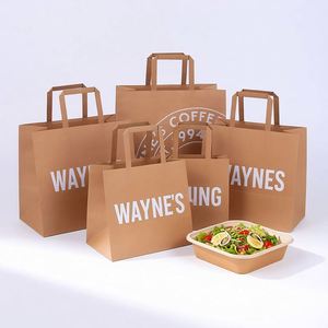 Wholesale Eco-Friendly Kraft <b>Paper</b> Bags with Offset Printing for Luxury Brands & Retail-Custom Design <b>Biodegradable</b> & Durable - Product Image 3