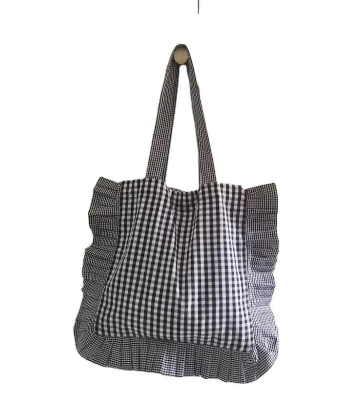 थोक व्याकुल शॉपिंग बैग कपास Frilly छाता ढोना बैग पुन: प्रयोज्य दुकानदार वापस स्कूल अवधि के अंत करने के लिए शिक्षक उपहार
