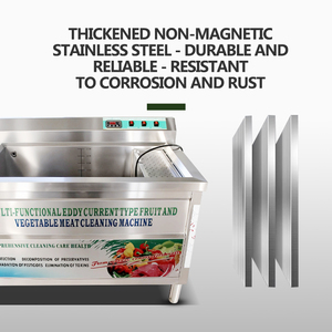 Lavadora y Esterilizadora de Alimentos Multifuncional de 150 kg y 220 V, Directo de Fábrica, para Limpieza y Desinfección de Vegetales, Carne y Mariscos - Product Image 6