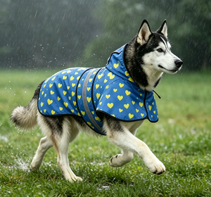 Impermeable para Perros con Capucha, Ropa Reflectante para Mascotas, para Perros Pequeños, Medianos y Grandes, para Exteriores - Product Image 1