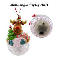 Pingouin Led fait à la main et renard lumineux brillant avec canne en bonbon arbre de Noël ornement suspendu pour la décoration de cadeau de fête de Noël