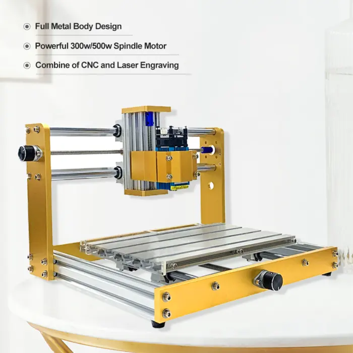 DIY Desktop Laser gravur-und Schneide maschine Holz bearbeitungs werkzeuge CNC 3018plus Einfach zu bedienende 300W 500W