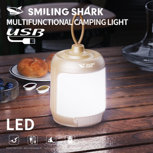Smiling Shark Multifunctional Camping Light USB Rechargeable LED Tabletop Lamp - Product Image 1