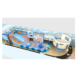 Custom Macaron Pastel Indoor Soft <strong>Play</strong> Center Kids <strong>Play</strong> Cafe Equipment With Slide Ball Pit Interactive Projector And <strong>Tower</strong> - Product Image 1