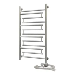 Bathroom ladder style stainless steel sterilizer hydronic electric heated towel radiator