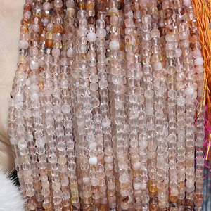 Vente en gros <span class=keywords><strong>de</strong></span> perles carrées à facettes en grenat rouge naturel Perles cubes lisses en <span class=keywords><strong>pierre</strong></span> carrée pour la fabrication <span class=keywords><strong>de</strong></span> bijoux (AB2135) - Product Image 4