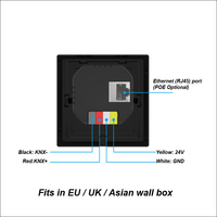 2025 KNX 4 pouces Android Smart Touch Panel pour KNX EIB System KNX Display Support Device and Scenes Home Automation Control Panel