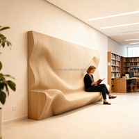 Sculptures murales en bois personnalisées gravées, design écologique pour villas, hôtels, musées d'art, salles de réception, ventes