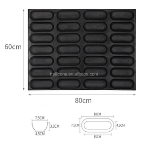 <span class=keywords><strong>Stampo</strong></span> in Silicone per Pane a 28 Scomparti, Forma per Panini Hot Dog, <span class=keywords><strong>Stampo</strong></span> per <span class=keywords><strong>Hamburger</strong></span>, Resistente alle Alte Temperature, <span class=keywords><strong>Stampo</strong></span> da Forno in Silicone per Pane - Product Image 6