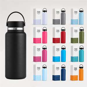 Bouteille de sport isotherme en acier inoxydable 304 mat de 32 oz avec logo personnalisé, en plastique pulvérisé, avec poignée, pour le camping et les activités de plein air - Product Image 3