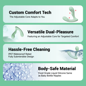 New nhẹ nhàng hơn không thấm nước lỏng <span class=keywords><strong>Silicone</strong></span> người đàn ông tuyến tiền liệt Massager hậu môn nam Vibrator Đồ chơi tình dục - Product Image 6