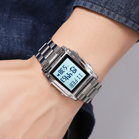 Jam Azan SKMEI 2277 Harga Terjangkau Tali Baja Tahan Karat Layar Digital Tersedia Diskon Grosir OEM Jam Sholat Kustom