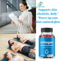 Gommes stimulant la production de collagène, pour une production naturelle de collagène, gommes à mâcher à la pectine végétalienne pour femmes et hommes, 60 gommes vitaminées à la pêche
