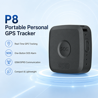 Mini traceur GPS personnel portable P8 GSM GPRS avec alarme d'urgence SOS pour la sécurité des personnes âgées, des enfants et des animaux domestiques
