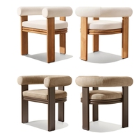 Vente en gros d'usine de meubles de jardin d'extérieur ensemble de tables et chaises de salle à manger en bois massif de teck imperméable de luxe