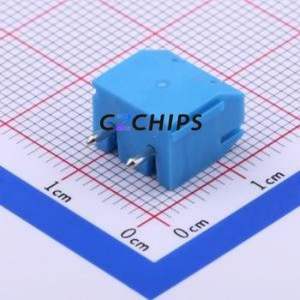DB301V-5.0-2P-BU-S Screw Terminal Block Through hole Component (THT),P=5mm Connector 1x2P 5mm Blue Through Hole - Product Image 2