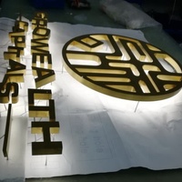YIJIAO Enseigne en métal lumineuse à dos LED en gros Lettres de canal en métal pour magasin de détail