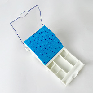 Dental 142-Hole Drawer Bur <b>Box</b> High Low Speed Storage Oral Care Cleaning <b>Box</b> Home Commercial Use - Product Image 2