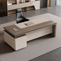 Bureau de direction moderne en bois - Bureau de patron de luxe pour la maison ou l'appartement