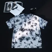 Kaos Oversize Lengan Pendek Pria Wanita Vintage Batik Tie-Dye Gradasi 100% Katun Bernapas dengan Grafis Menarik untuk Musim Panas