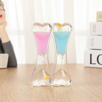 Minuterie de sable d'huile liquide sablier minuterie de liquide sensorielle pour d'autres jouets