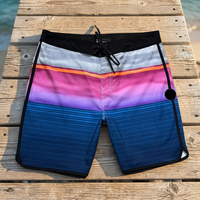 Shorts de badminton pour hommes en nylon et élasthanne durables, séchage rapide avec poche zippée