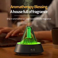 Machine électrique de diffuseurs d'arôme d'humidificateur de synchronisation de flamme intelligente de 80ml pour la fonction d'aromathérapie de purificateur d'air d'hôtel de bureau à domicile