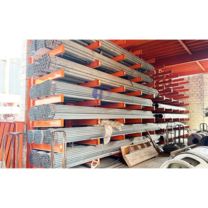 מתלה אחסון מרבי כבד של מערכת מיסוך אריץ אחסון צינורות ארוכים עץ מתכווננות - Product Image 1