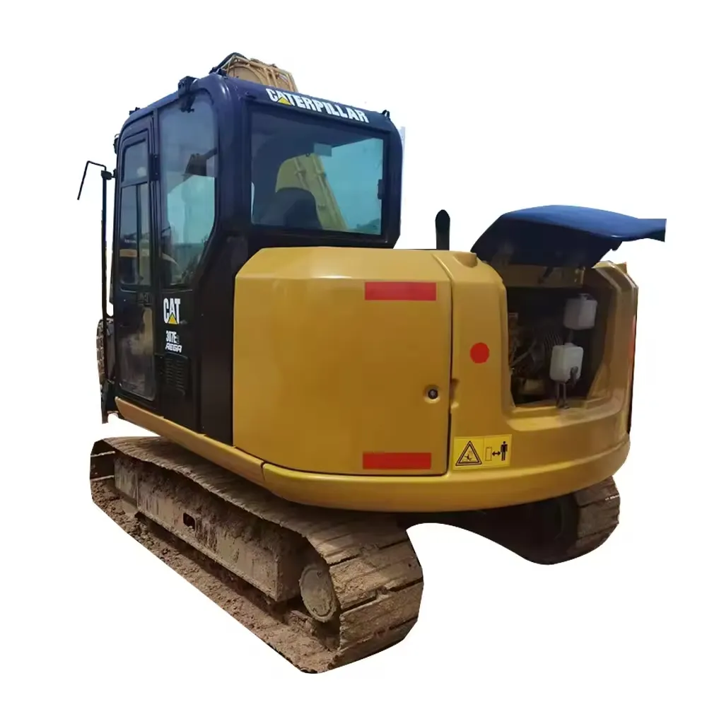 Kullanılmış ekskavatör mini caterpillar cat 307 7ton hidrolik paletli ekskavatör toprak inşaat kazıcı stokta