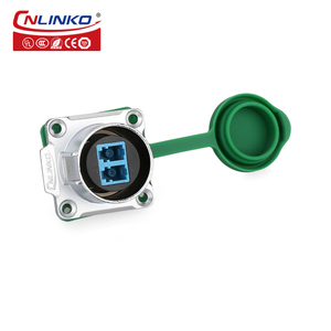 Conector de panel de conexión de fibra óptica <span class=keywords><strong>LC</strong></span> macho hembra impermeable CNLINKO M24 - Product Image 3